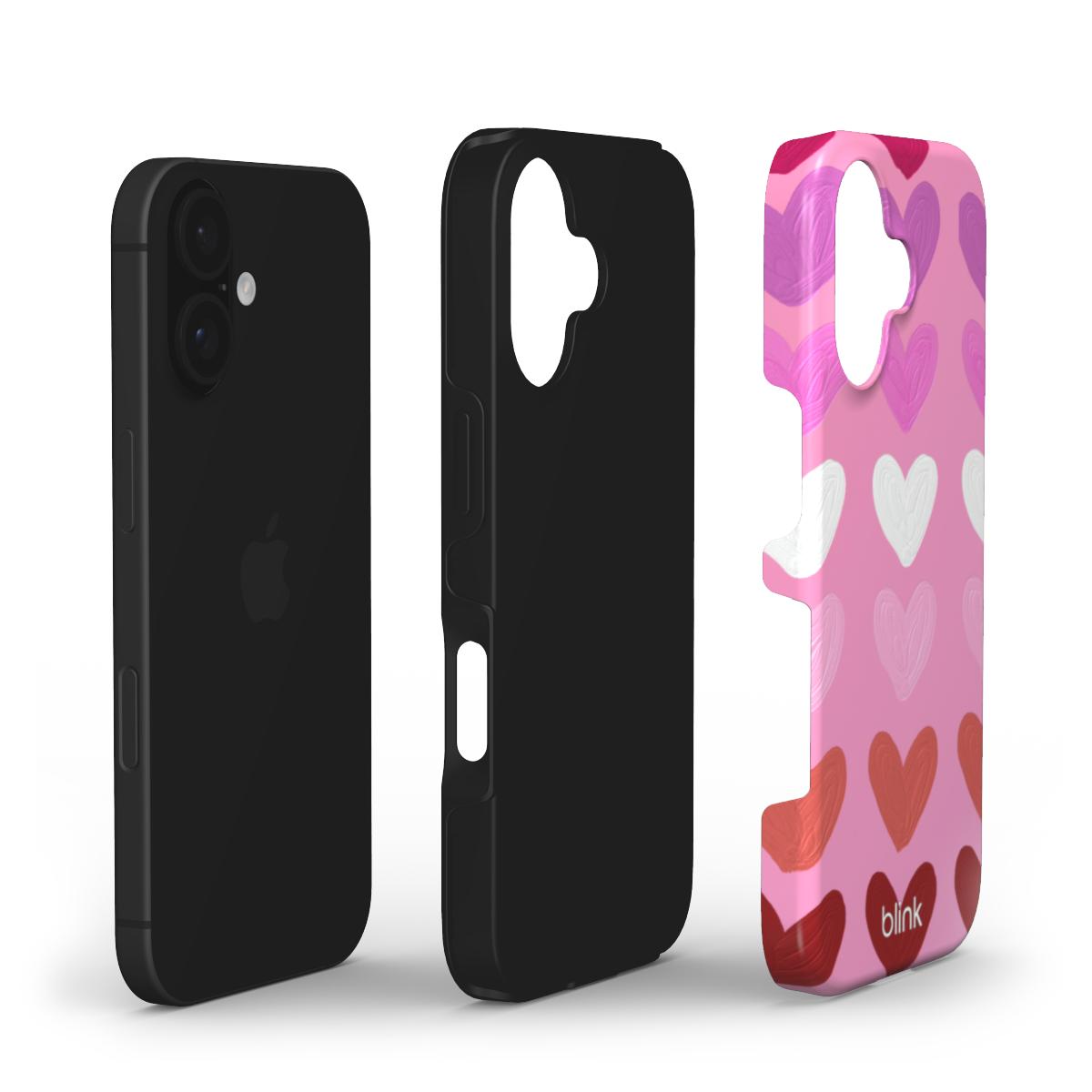 'Heartz' Modern Art Tough Phone Case for iPhone