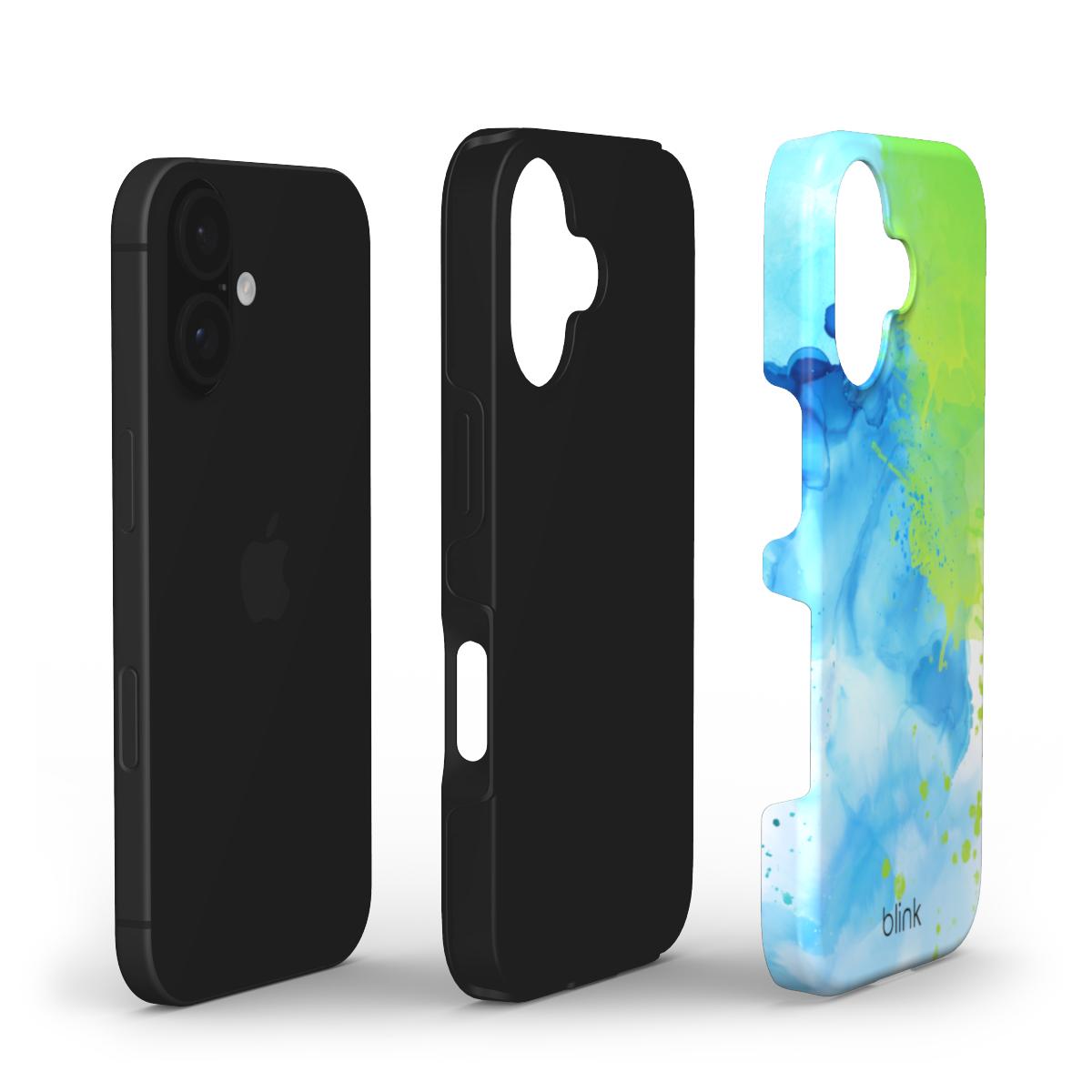 'Emerald Isle' Modern Art Tough Phone Case for iPhone