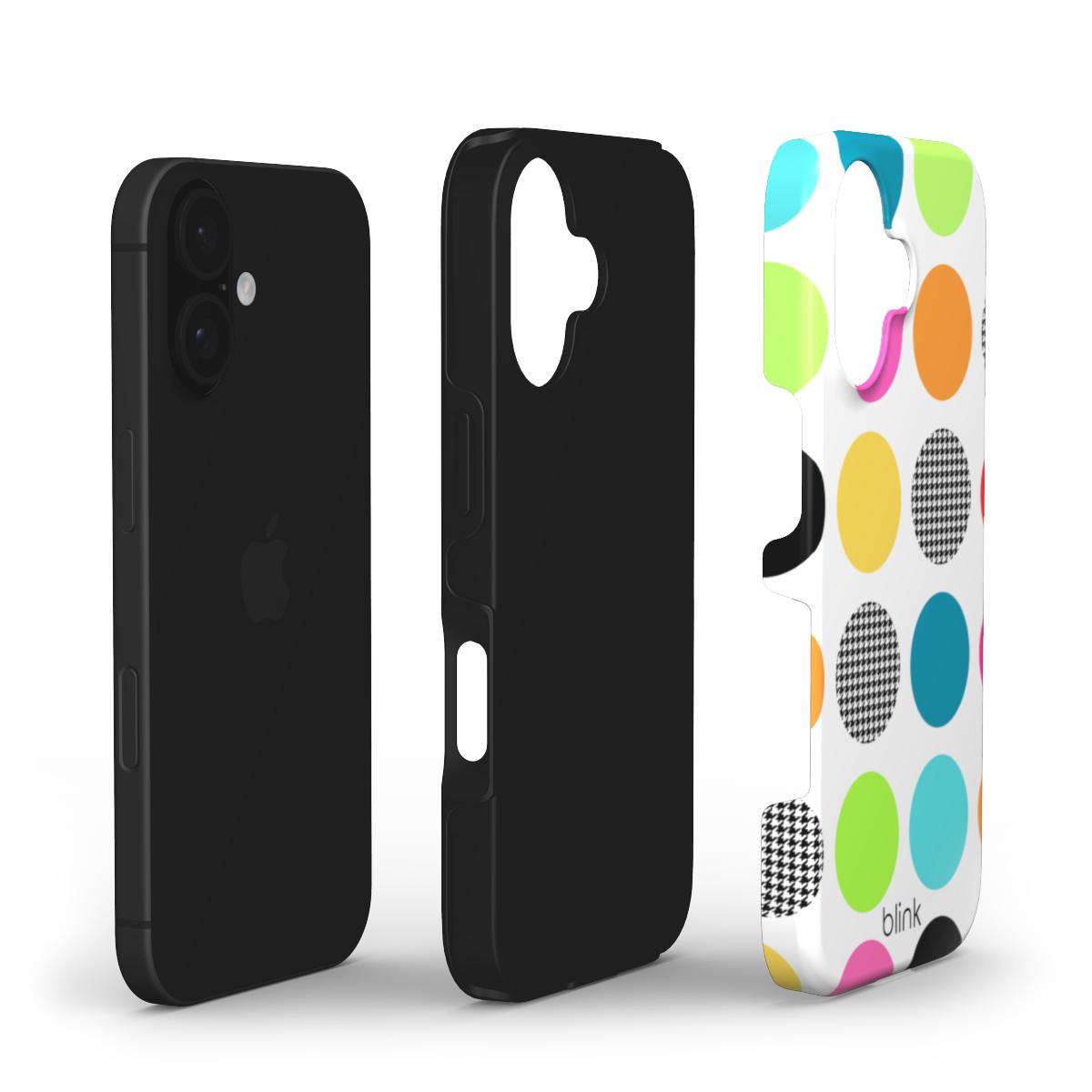 'Houndstooth' Modern Art Tough Phone Case for iPhone