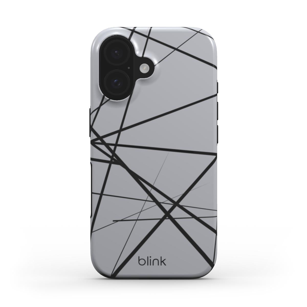 Charcoal Geo Tough Phone Case for iPhone