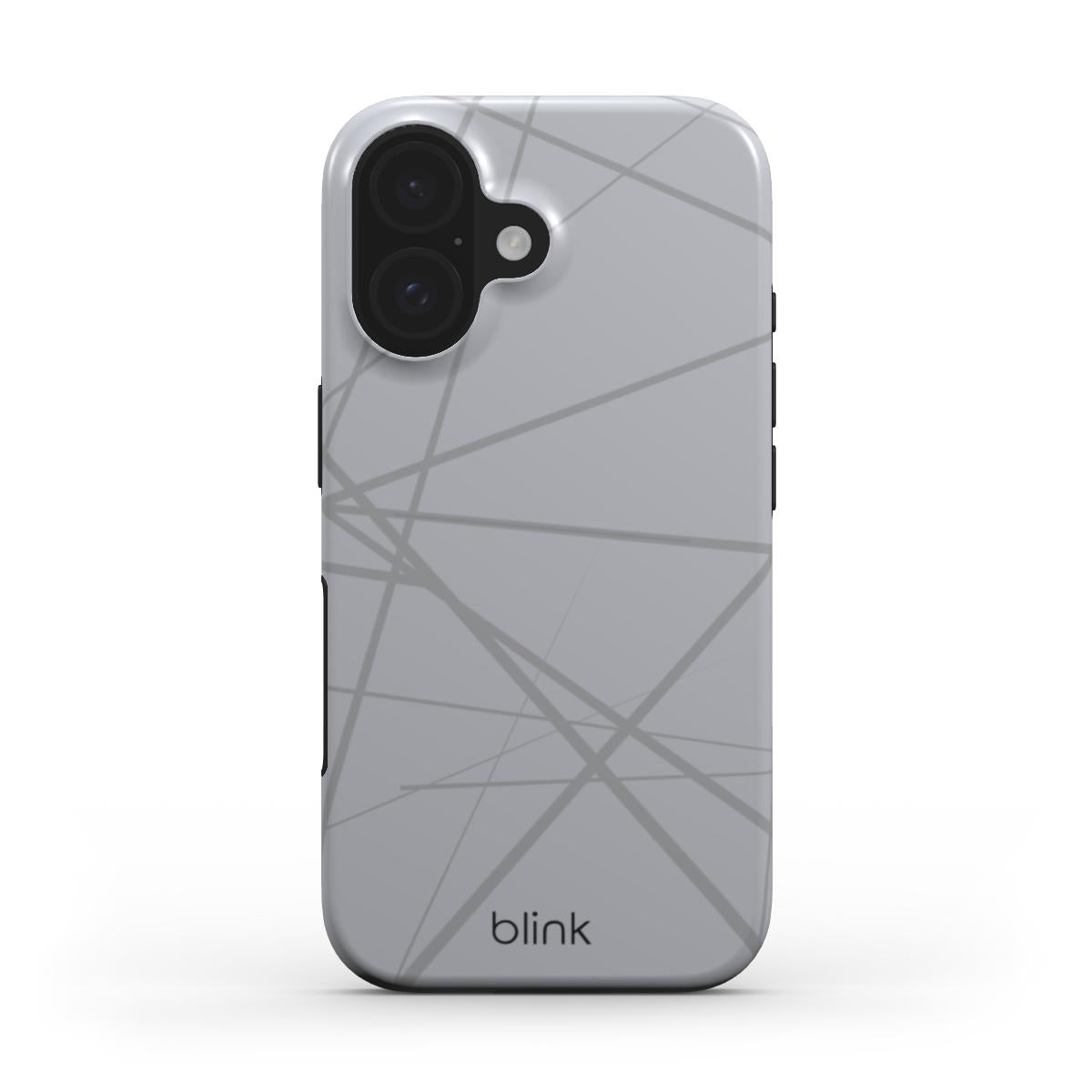 Silver Geo Tough Phone Case for iPhone