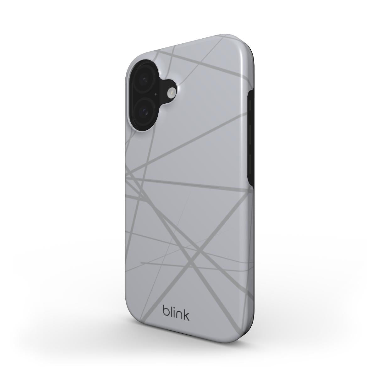 Silver Geo Tough Phone Case for iPhone