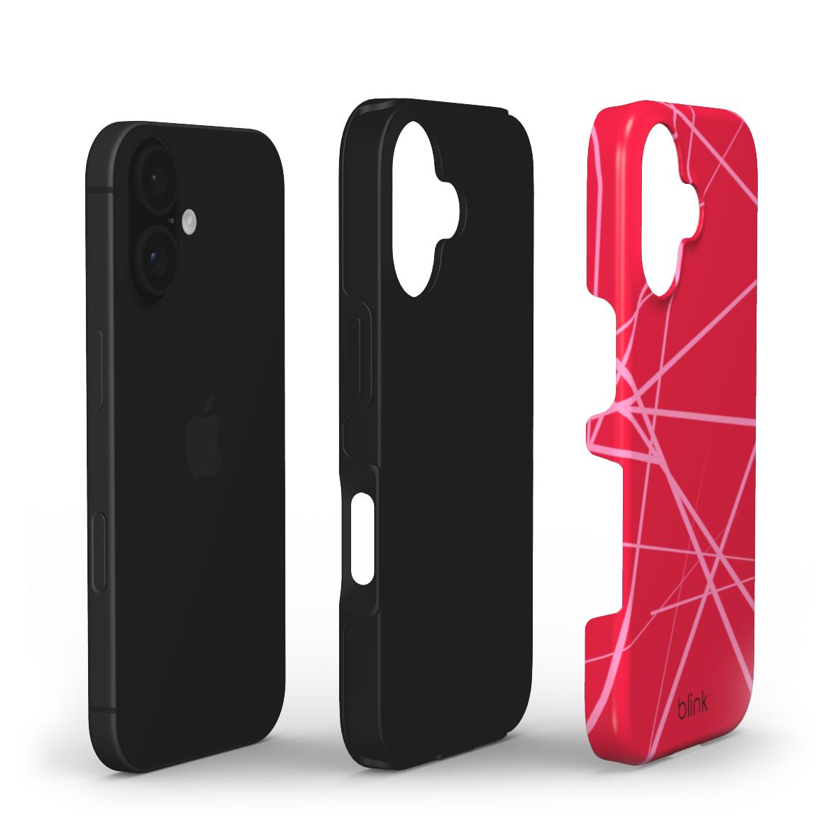 Strawberry Cheesecake Geo Tough Phone Case for iPhone