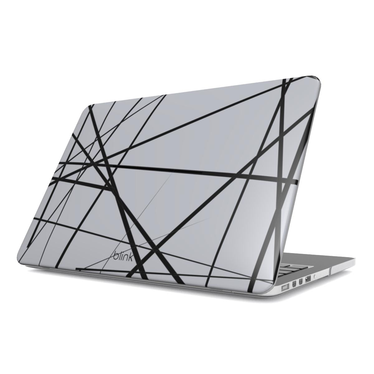 Charcoal Geo MacBook Case
