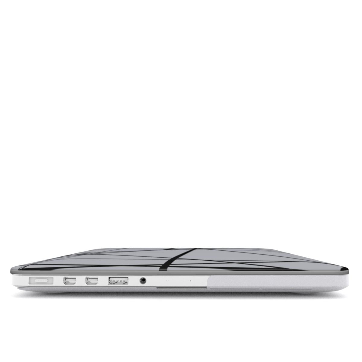 Charcoal Geo MacBook Case