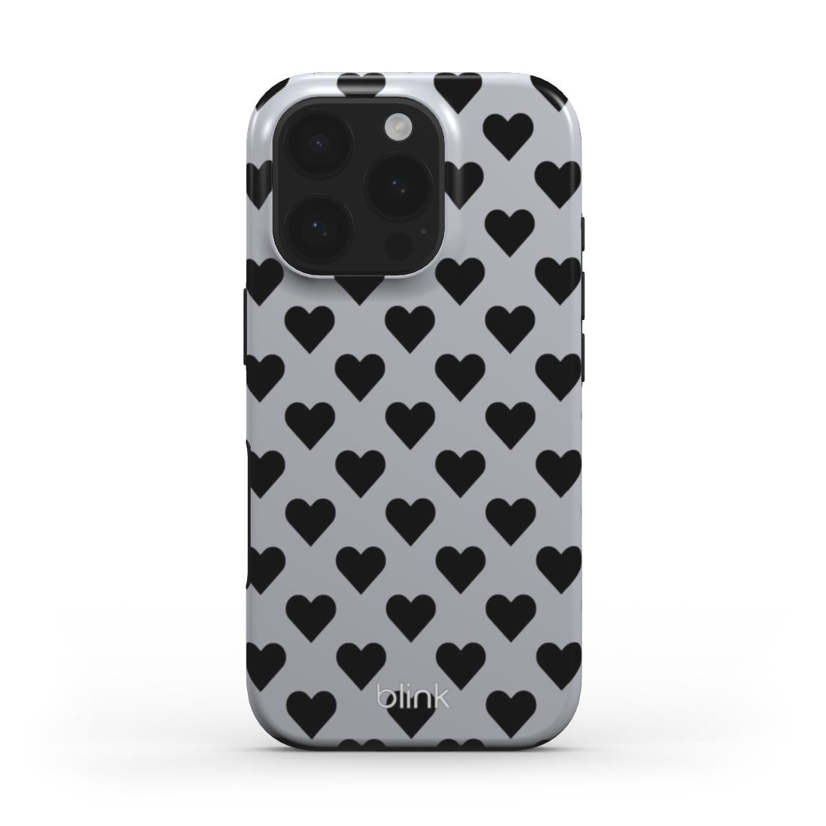 Charcoal Love Tough Phone Case for iPhone