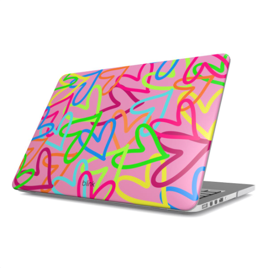 Grafitti Hearts MacBook Case