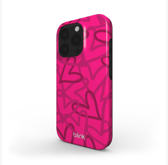 Rose Hearts Tough Phone Case for iPhone