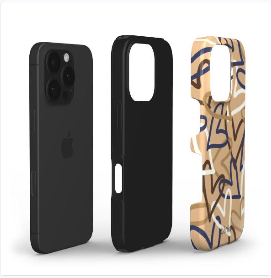 Marine Hearts Tough Phone Case for iPhone
