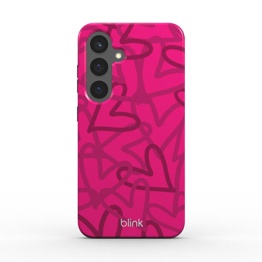 Rose Hearts Tough Phone Case for Android