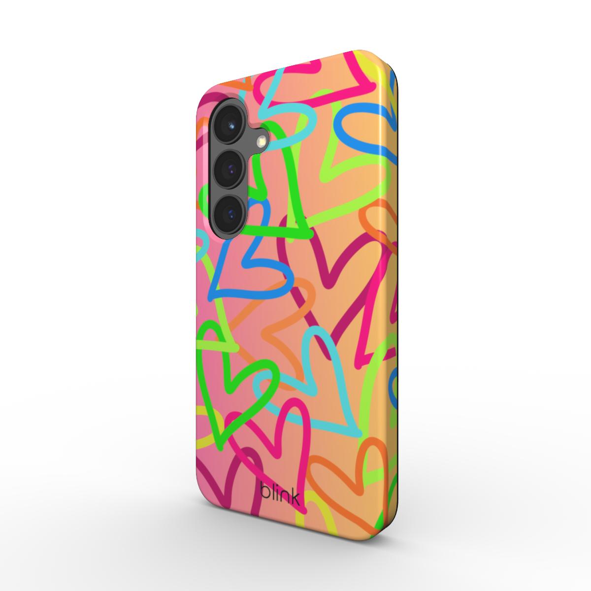 Grafitti Hearts 2 Tough Phone Case for Android