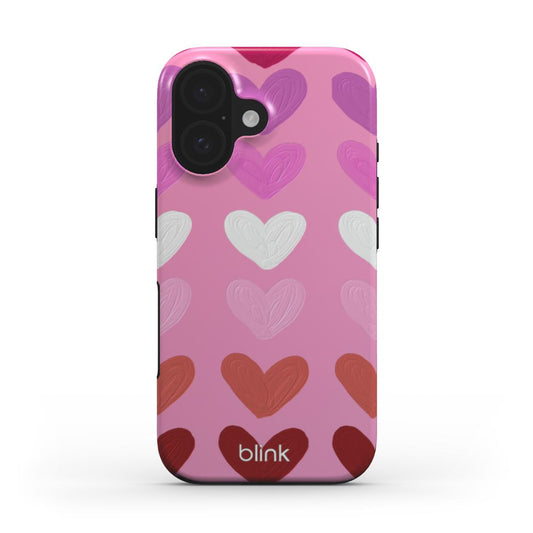 'Heartz' Modern Art Tough Phone Case for iPhone