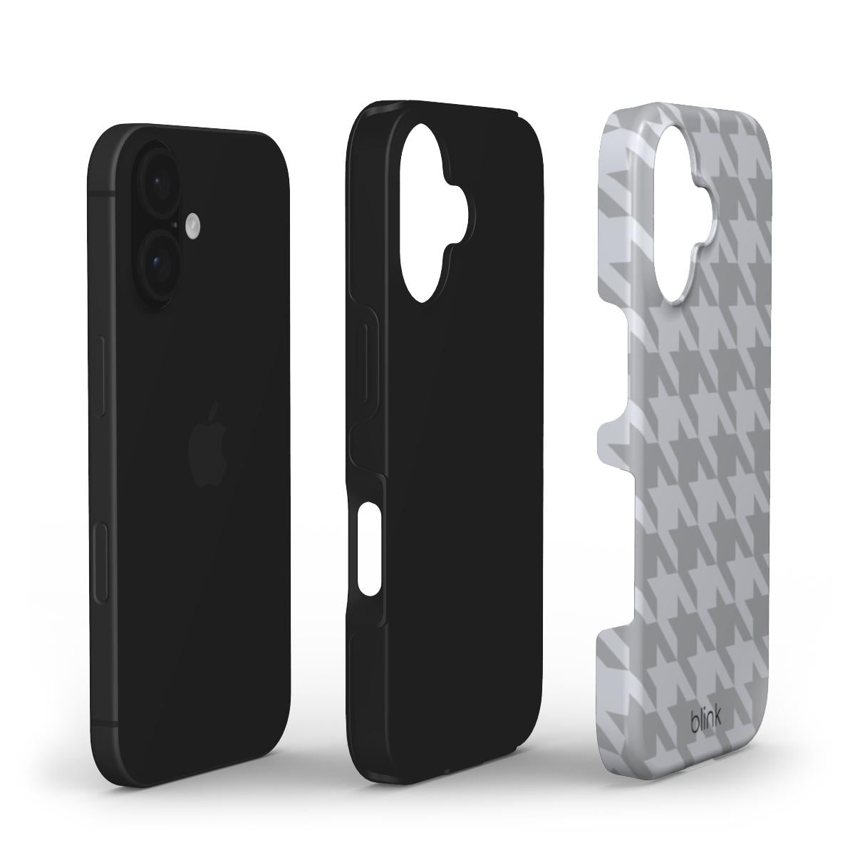 Silver Coco Tough Phone Case for iPhone