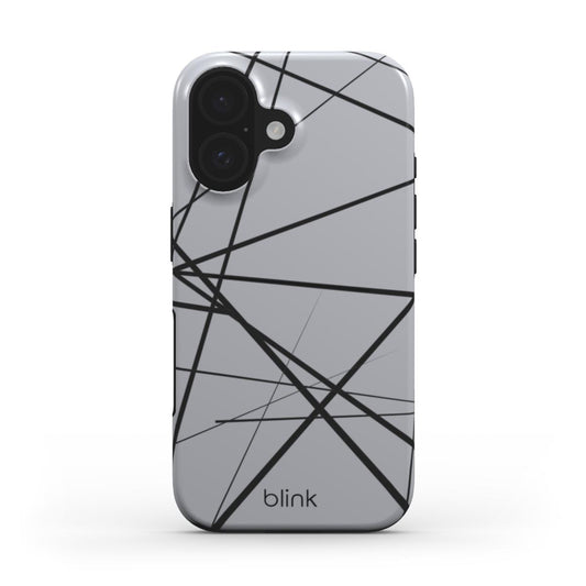 Charcoal Geo Tough Phone Case for iPhone
