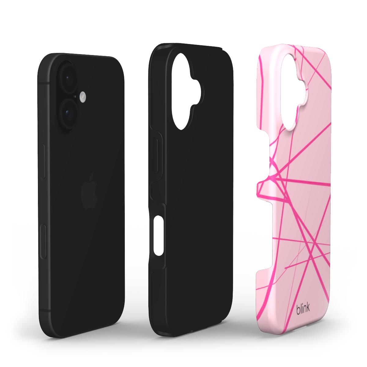 Blush Geo Tough Phone Case for iPhone