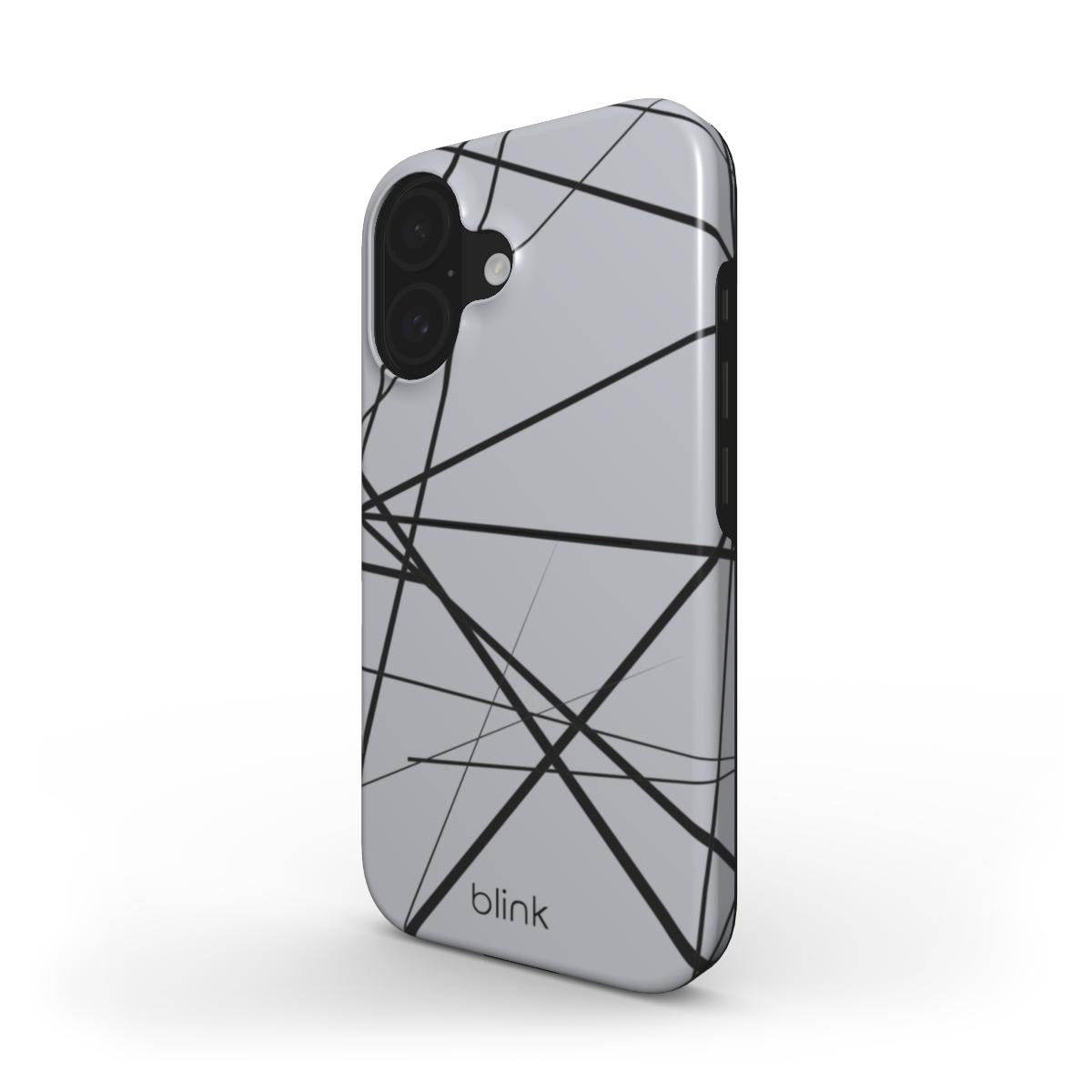 Charcoal Geo Tough Phone Case for iPhone