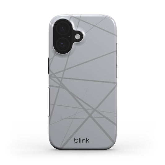Silver Geo Tough Phone Case for iPhone