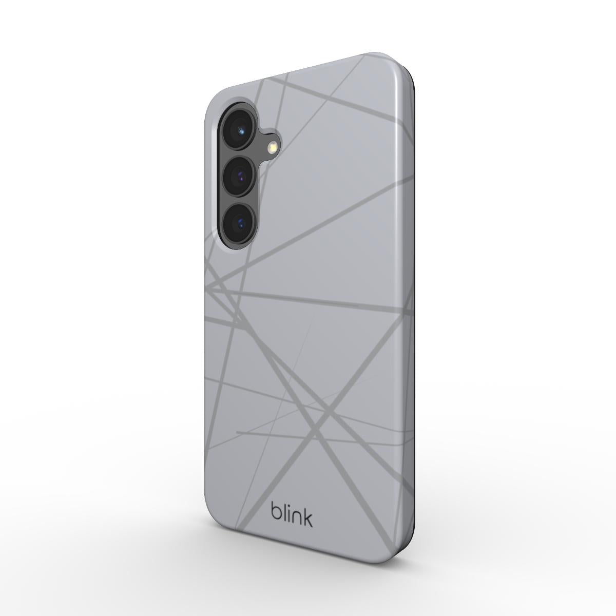 Silver Geo Tough Phone Case for Android