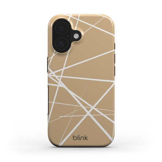 Taupe Geo Tough Phone Case for iPhone