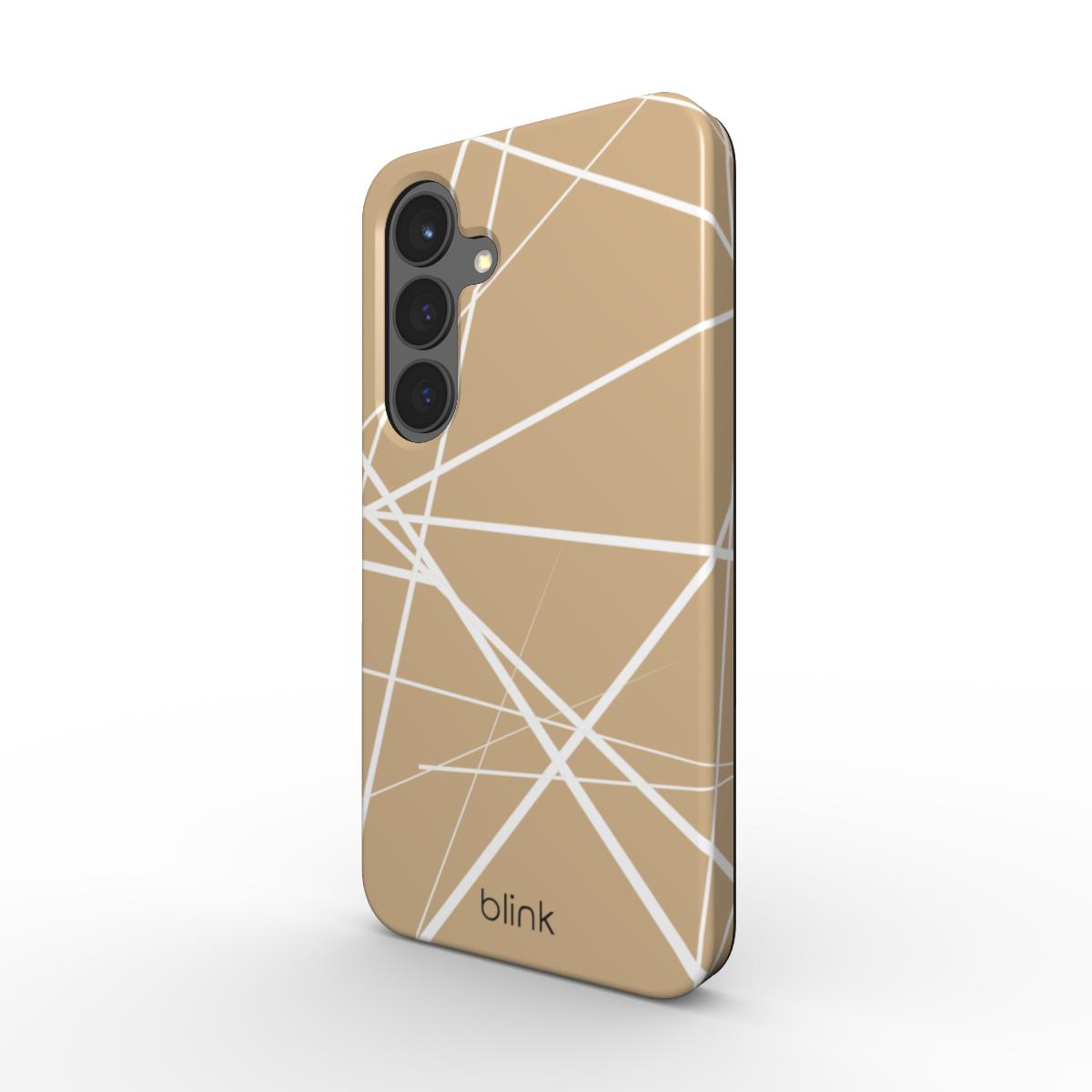 Taupe Geo Tough Phone Case for Android