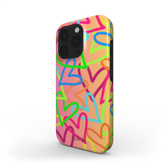 Grafitti Hearts 2 Tough Phone Case for iPhone